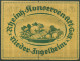 Nieder-Ingelheim Konserven-AG 1 Mio Mark 1923, Keller 3915 B, Gebraucht (K1616) - Andere & Zonder Classificatie