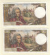 Delcampe - 12x 10 Francs VOLTAIRE FRANCE Type 1963 F.62.47 P.630 SUP Série X12 - 10 F 1963-1973 ''Voltaire''