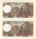 4x 10 Francs VOLTAIRE FRANCE Type 1963 F.62.42 M.556 TTB+ Série X4 - 10 F 1963-1973 ''Voltaire''