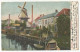 Zwolle Postcard Oude Postkaart Carte Postale CPA 1906 Stadsgracht Molen Edit. Schaefers Kunst Chromo (Zeldzaam!) - Zwolle