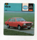 FICHE AUTOMOBILE - AUDI 80 - Coches