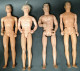Lot 4 Dolls Ken Mattel Indonesia Vintage Ken Barbie Doll - Action Man