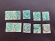 (stamps 7-5-2024) Very Old Australia Stamp - NSW Half Penny X 10 Stamps - Used Stamps