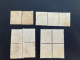 (stamps 7-5-2024) Very Old Australia Stamp - NSW - 1d (13 Stamps In Bloc) - Used Stamps