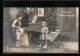 Foto-AK PFB Nr. 4166 /2: Junge Mutter Mit Ihren Zwei Kindern Am Klavier Zu Weihnachten  - Fotografia