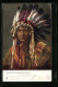 AK Junger Indianer Mit Federschmuck  - Native Americans
