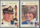 Guernsey 7 Künstlerkarten Hochzeit Von Prinz Charles Und Diana Ersttagsstempel - Guernsey