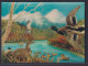 3 D Color Ansichtskarte Enten Fluss Ufer Pflanzen Printing Studio Zürich Nach - Ohne Zuordnung