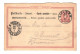 EP E.P. Entier Postale Ganzsache Deutsche Reichspost Kartenbrief 1890 BERLIN N.W. Postwaardestuk Naar București Romania - Briefkaarten