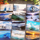 China Postcard A Set Of 16 Polar Close-up Postcards With Ice And Snow In Antarctica - China