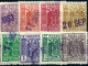 España — Lote De Timbres Fiscales Especial Móvil — Serie De 1940 Águila San Juan — 14 Valores - Revenue Stamps