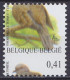 Belgique - 0,41€ Oiseau Tourterelle Turque De Buzin - N°3135-Cu - Curiosité De Piquage (décalage Vertical) - Avec Certif - 1985-.. Oiseaux (Buzin)