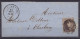 L. Affr. N°14 P158 Càd ECAUSSINES /18 SEPT. 1863 Pour CHARLEROY (au Dos: Càd Arrivée CHARLEROY) - 1863-1864 Medaillen (13/16)