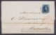 L. Affr. N°7 P112 Càd STAVELOT /23 JUIN 1859 Pour BRUXELLES (au Dos: Càd Arrivée BRUXELLES) - 1851-1857 Medallones (6/8)