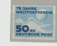 DSP568a / Ohne Falz Jedoch Rückseitig Farb-Abklatsch, 25 Jahre UPU 1949 - Neufs