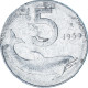 Italie, 5 Lire, 1969 - 5 Lire