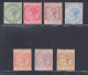 1886-87 Gibilterra, Stanley Gibbons N. 8/14 - Filigrana CA - MH* - Andere & Zonder Classificatie