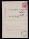 227/41 - Carte-Lettre TP 46 OOSTCAMP 1891 Vers Le Chateau De POSTEL Via RETHY - Origine Manuscrite HERSTBERGE - Carte-Lettere
