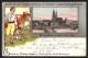 Lithographie Dresden, Wanderausstellung Der Dt. Landwirtschaftsgesellschaft 1898  - Expositions