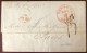 Etats-Unis, Cachet NEW-YORK Br. PKt. 3.11.1852 Sur Lettre De La Havane, Cuba - Achemineur Au Verso - Pq. EUROPA- (C140) - Storia Postale