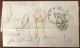 Etats-Unis, Achemineur  Sur Lettre De La Havane Cuba 9.11.1857 - Taxe 27 Et 36 - Pq. ADRIATIC - (C148) - Postal History