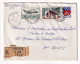 Lettre Recommandé 1968 Contres Loir Et Cher Poste Aérienne Mystère 20 Chapelle Roncham Haute Saône - Brieven En Documenten