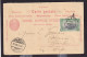 243/41 - CONGO Etat Indépendant - Entier REPONSE Suisse + TP Mols  LEOPOLDVILLE 1907 - RARE Affranchissement MIXTE - Storia Postale