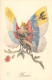 Militaria - Patriotique - Femme Papillon - Drapeau - Surréalisme - RUSSIE - N° 12 - Patrióticos