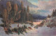 Scenic Postcard England Lake Mountain Forest Deer - Autres & Non Classés