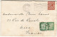 GREAT BRITAIN 1933 LETTER WITH FRENCH SURCHARGE SENT TO PARIS - Storia Postale