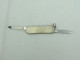Beautiful Small Pocket Knife Folding Knife Brushed Metal #2335 - Strumenti Antichi