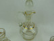 Delcampe - Vintage Gold Trim Glass Decanter Set With 6 Glasses #2341 - Glasses