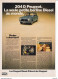 3 Feuillets De Magazine Peugeot 204 1969, 204 Break Diesel 1968, 204 D 1975 - Automobili