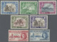 Delcampe - Aden: 1937/1946 Complete Sets Of First Four Issues (30 Stamps) All Punctured "SP - Yémen