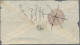 Afghanistan: 1890, 1 Abasi Reddish Lilac Cut Square Margins Canc. Ink-cross On R - Afganistán