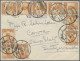 China: 1924/1925, Three Entires To Switzerland Bearing Attractive Frankings Of 1 - Lettres & Documents