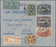 China: 1936, Attractive Franking On Registered K.L.M. Airmail Cover From "CANTON - Cartas & Documentos