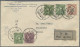 China: 1938, $1.90 Franking Tied "CHANGSHA 37.2.5" To Air Mail Cover Endorsed "1 - Lettres & Documents