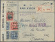 China: 1941, SYS $6.80 Franking Tied "HANKOW 19.7.41" To Registered Air Mail Cov - Cartas & Documentos