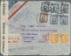 China: 1941. Registered Air Mail Envelope Addressed To Denmark Bearing China SG - Covers & Documents