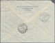 China: 1948. Registered Air Mail Envelope (small Corner Fault) Addressed To Swit - Lettres & Documents