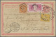 China - Postal Stationery: 1897, Card ICP 1 C. Uprated Litho Dragon 1 C., 2 C. C - Cartoline Postali