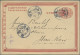 China - Postal Stationery: 1898, Double Card 1 C., Question Part Canc. Lunar Dat - Postcards