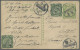 China - Postal Stationery: 1908, Card Square Dragon 1 C. Uprated Coiling Dragon - Postcards