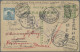 China - Postal Stationery: 1915, Card Junk 1 C. Light Green Uprated Junk 3 C. Ca - Cartes Postales