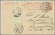 China - Incomming Mail: Switzerland To Kwantung Province Via Suez, 1909: Card Fr - Sonstige & Ohne Zuordnung
