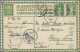 China - Incomming Mail: 1911, Swiss Postal Stationery 5 C. With 5 C. Tied To Cle - Other & Unclassified