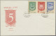 Delcampe - China (PRC): 1957/59, FDCs Of S19, S29, S30, C45, And C62, Unaddressed (Michel € - Lettres & Documents