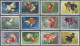 China (PRC): 1960, Goldfish (S38), Complete Set Of 12 Used With Original Gum And - Gebraucht