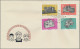 China (PRC): 1966, New Industrial Machines (S62), Complete Sets Of Eight On Two - Covers & Documents